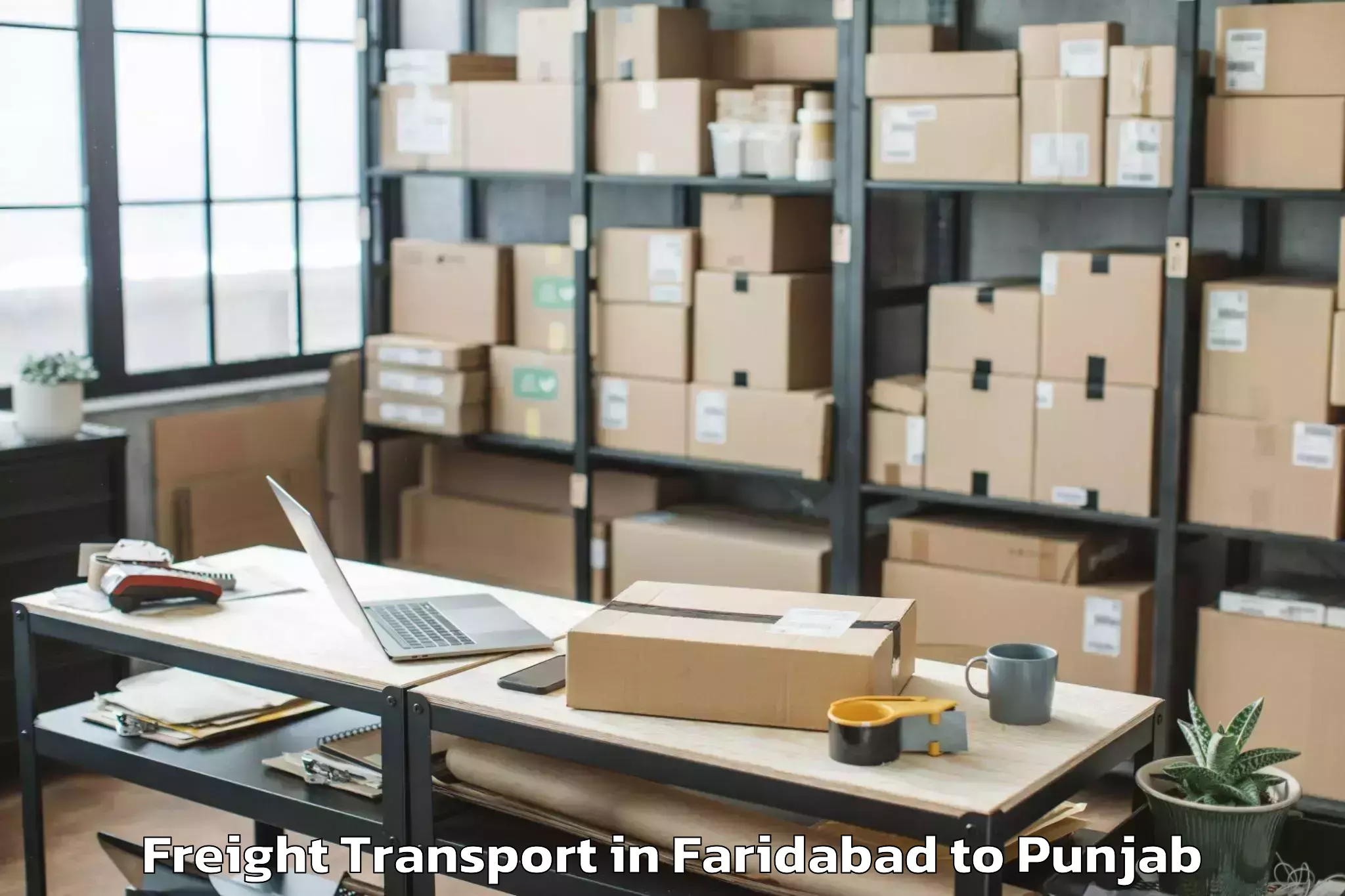 Book Faridabad to Rahon Freight Transport